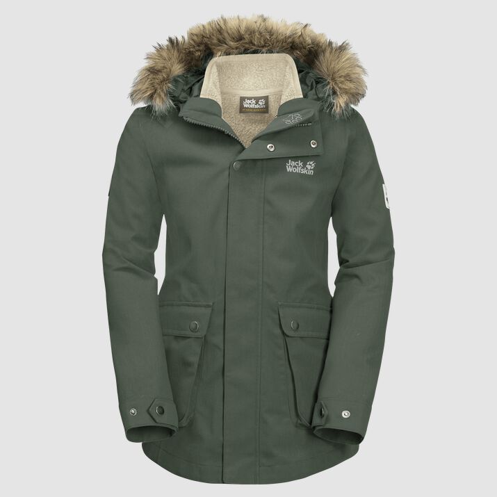 Parka Jack Wolfskin Elk Island 3in1 Niños Verdes Mexico-5161249